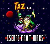 Escape From Mars Starring Taz
