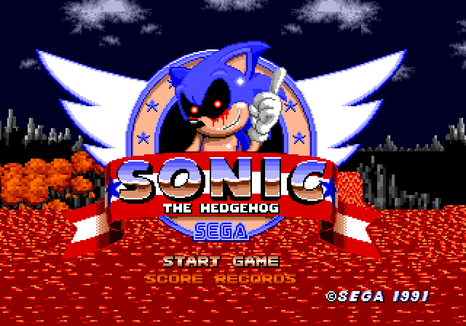 Play Genesis Sonic.EXE mega drive Online in your browser