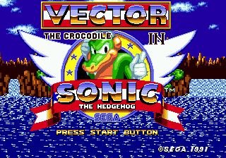 Vector the Crocodile in Sonic the Hedgehog