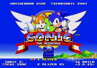 Sonic 2 Armageddon Game